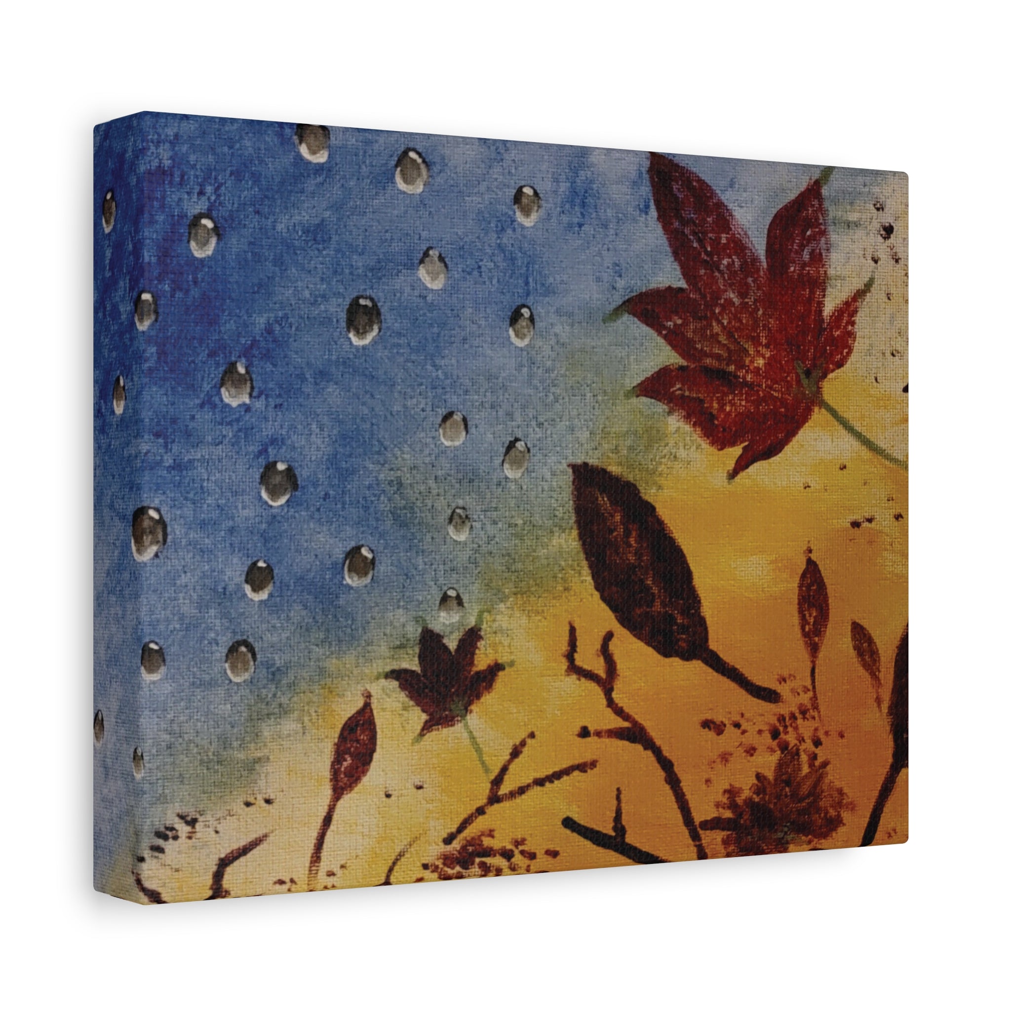 SpringFall Love Gallery-Wrap Canvas — Original Art Print, 10"x8"