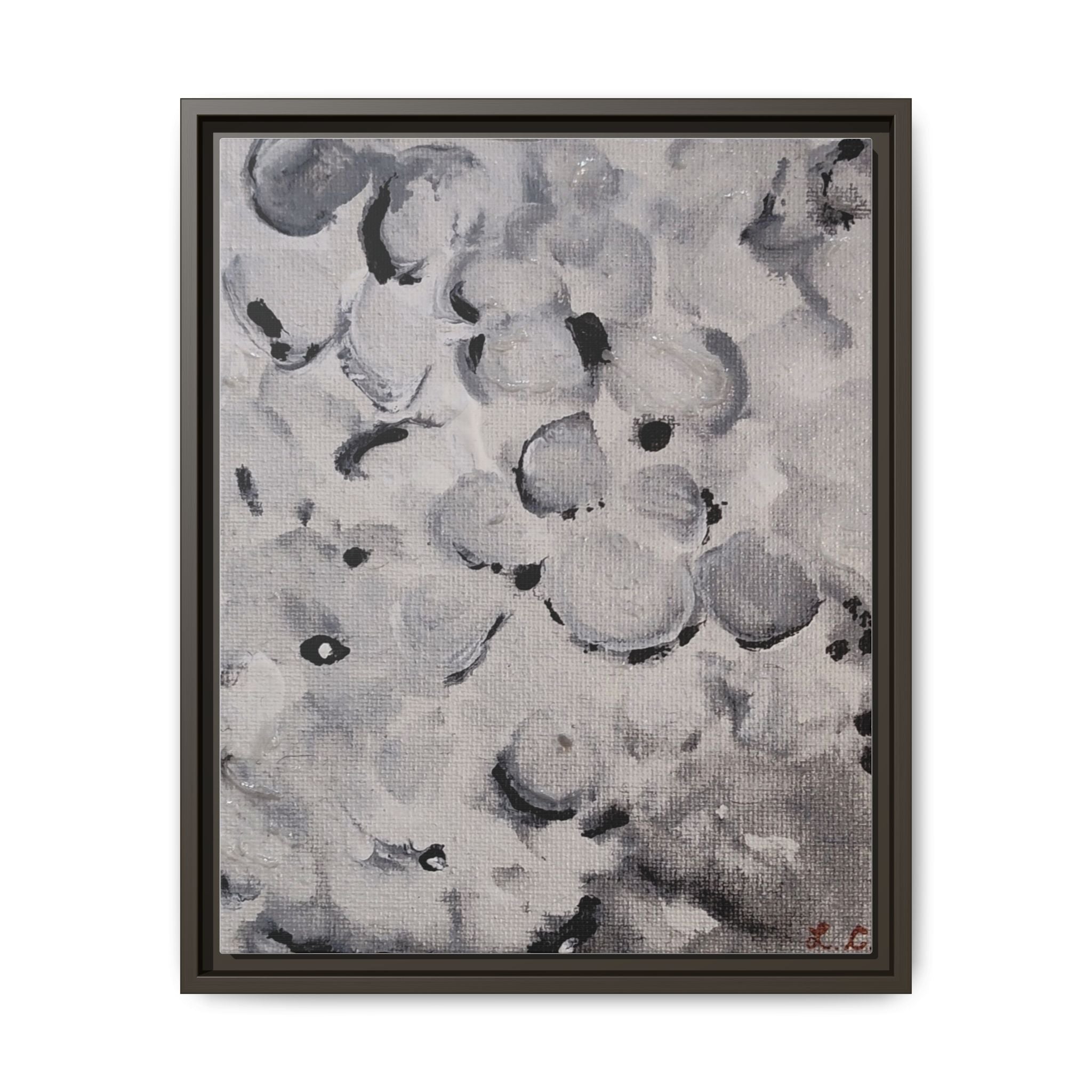 Sweet and Low Floral Matte Canvas Framed Wall Art