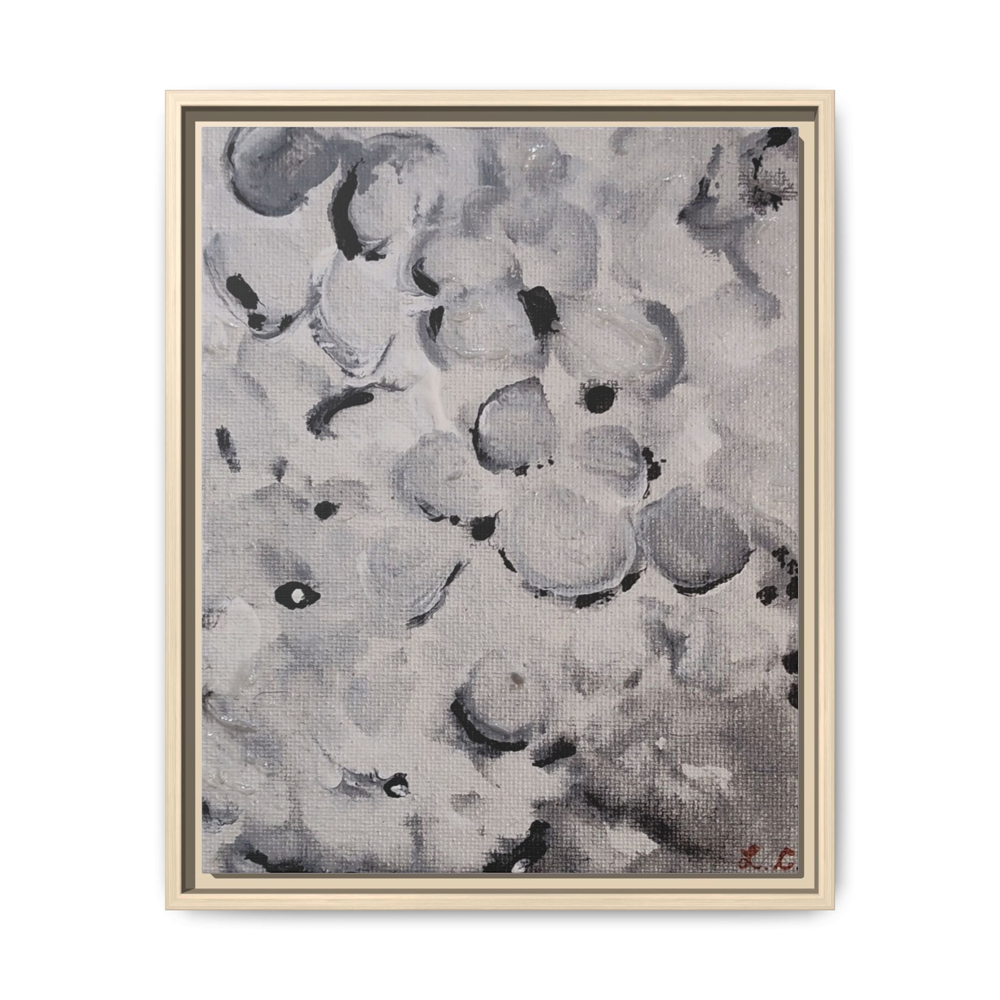 Sweet and Low Floral Matte Canvas Framed Wall Art