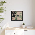 Winter Wonderland Abstract Canvas Print — Matte Framed Wall Art