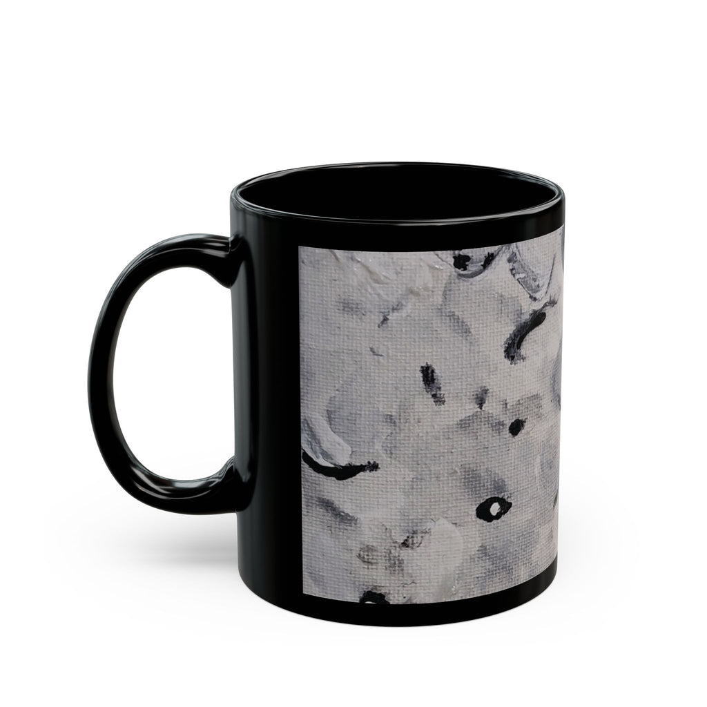 Sweet and Low Floral Abstract Black Mug - 11oz & 15oz