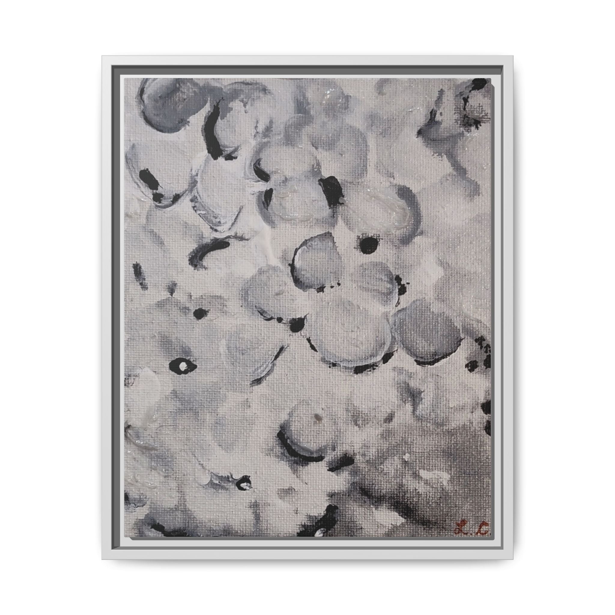 Sweet and Low Floral Matte Canvas Framed Wall Art