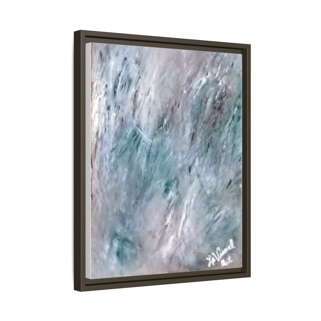Mint Chocolate Space Matte Canvas Framed Art