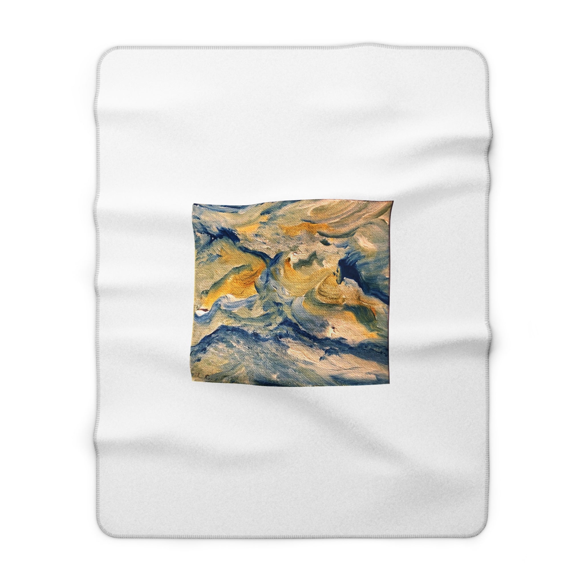 Dream Catcher Sherpa Fleece Throw Blanket — Original Art Home Decor, 30"x40"