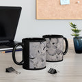 Sweet and Low Floral Abstract Black Mug - 11oz & 15oz