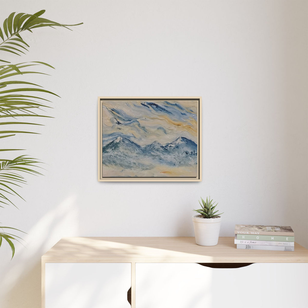 Dream Catcher: Counterclock Wise | Framed Canvas Mountain Wall Art, 20" x 16"