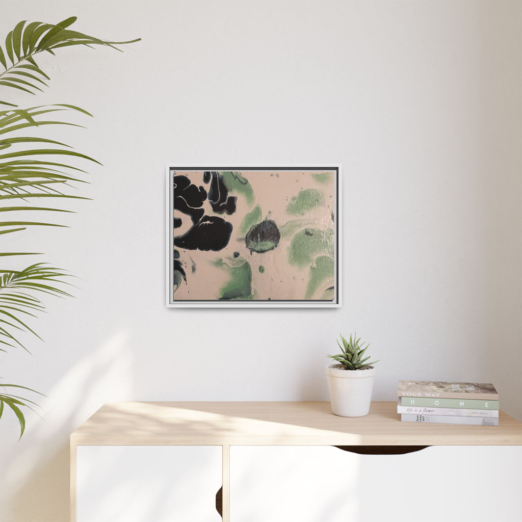 Winter Wonderland Abstract Canvas Print — Matte Framed Wall Art