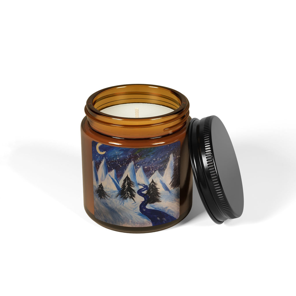 Wintery Scene Soy Candle — Cozy Seasonal Home Decor