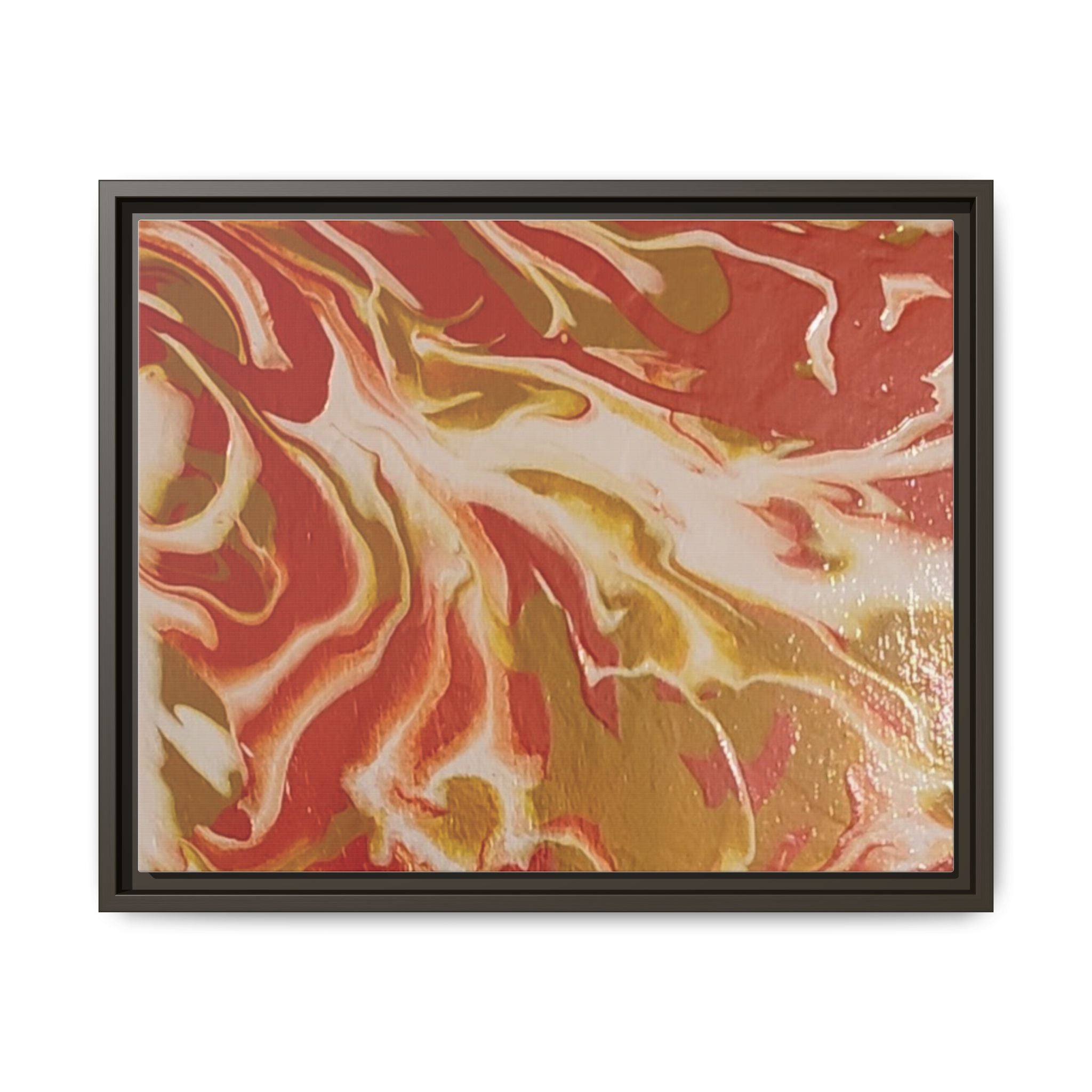 Beach Day Abstract Canvas Print — Matte Framed Wall Art