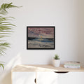 Serenity Matte Canvas Framed Wall Art — Abstract Peaceful Water Waves