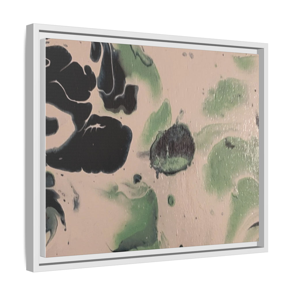 Winter Wonderland Abstract Canvas Print — Matte Framed Wall Art