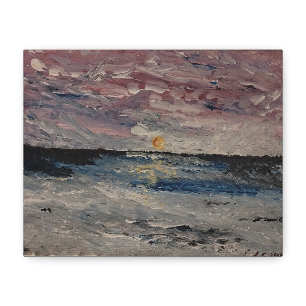 Serenity Gallery-Wrap Canvas — Original Art Print, 10"x8"