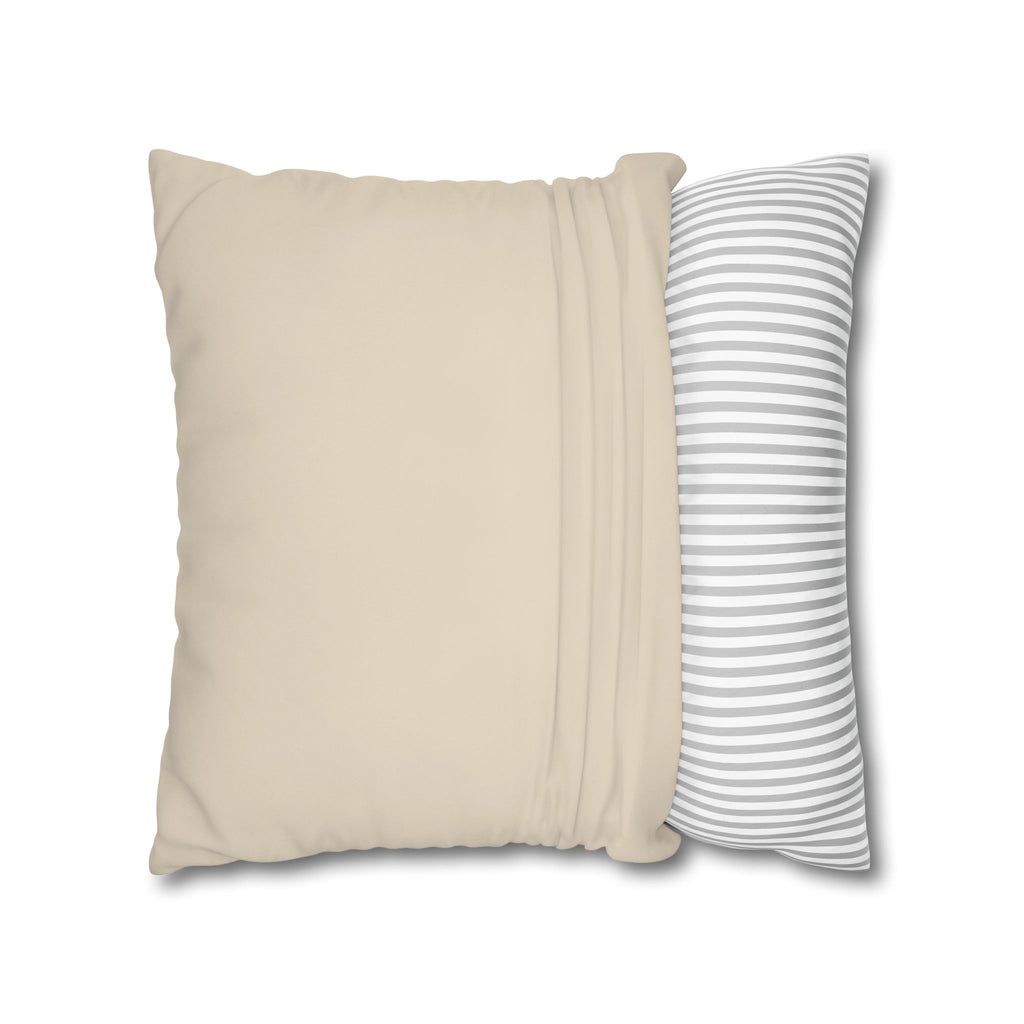 Dream Catcher: Counterclock Wise | Abstract Mountain Pillow Cover, Blue & Gold