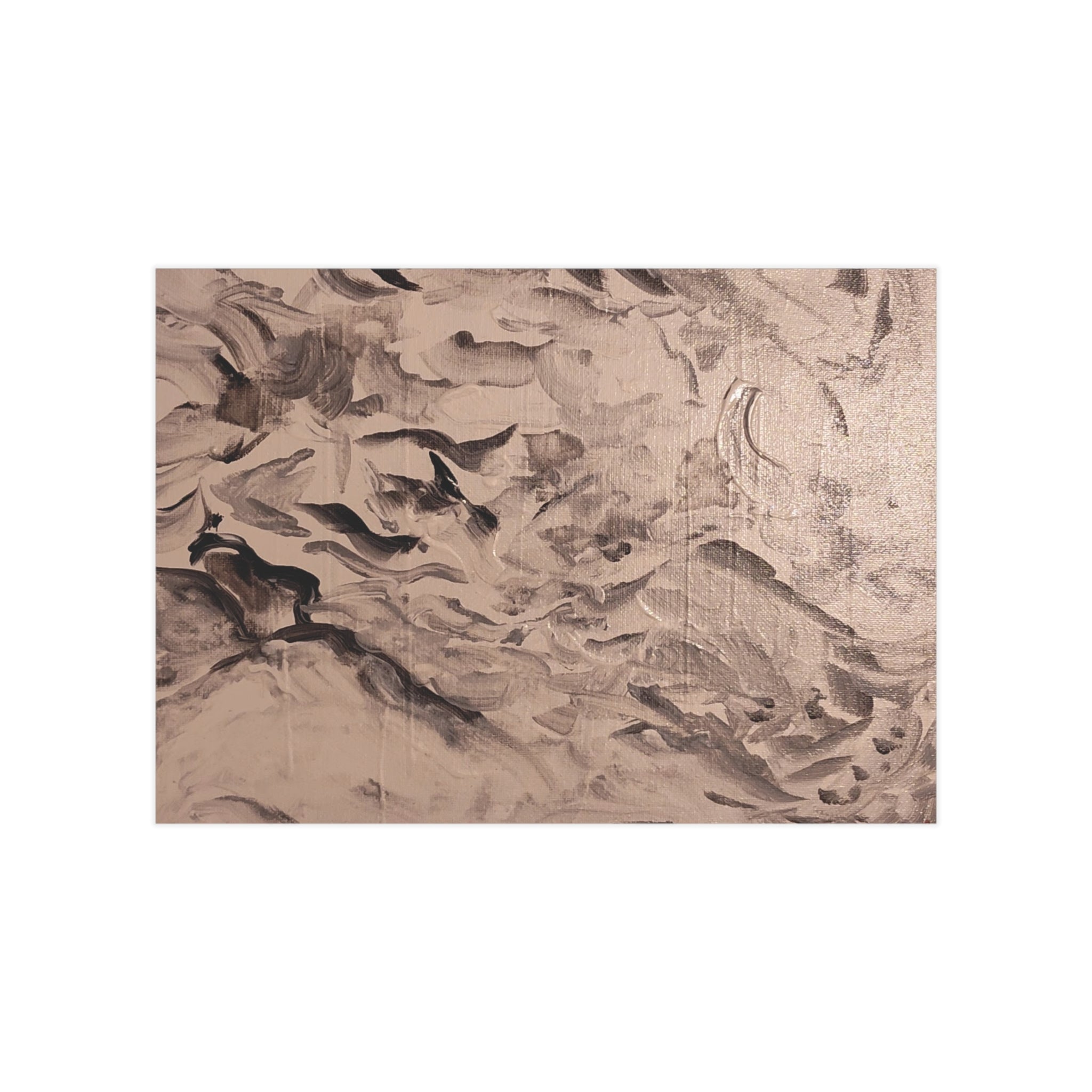 Abstract Art Print — Echo of Silence Unframed Minimalist Wall Decor