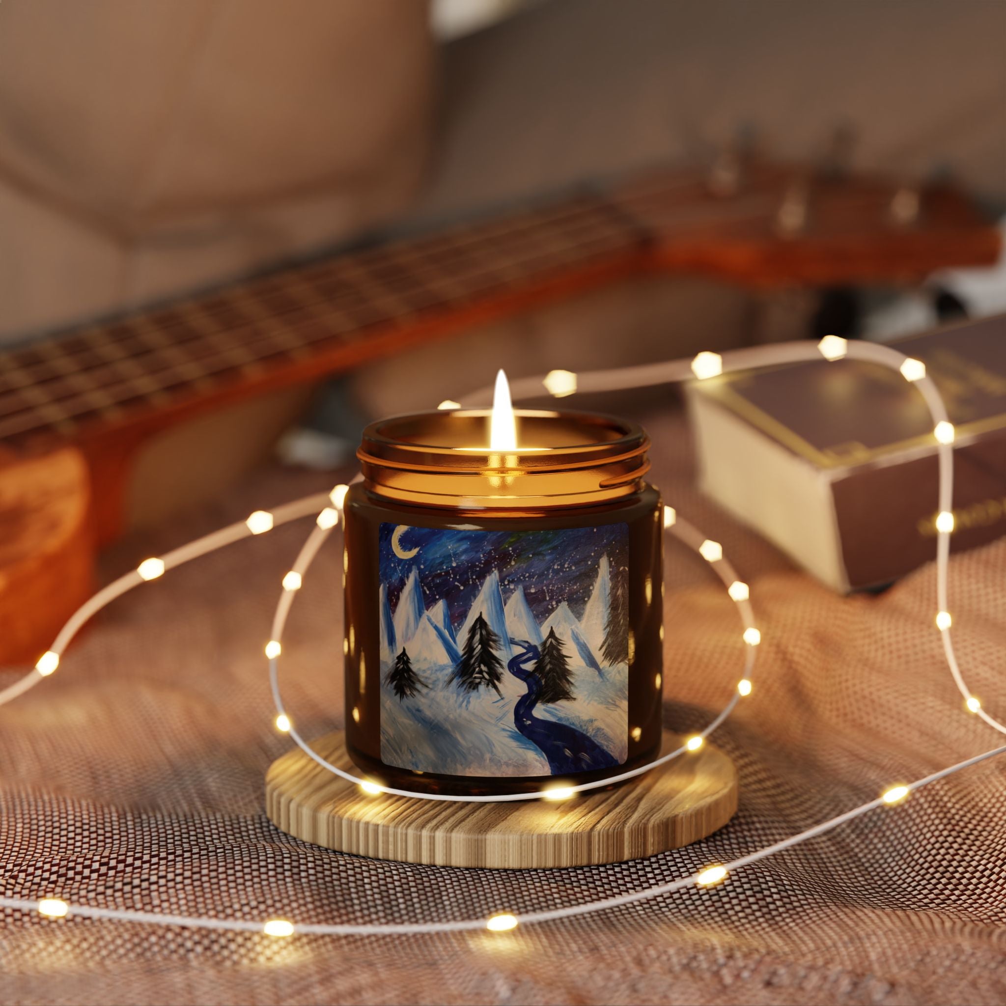 Wintery Scene Soy Candle — Cozy Seasonal Home Decor