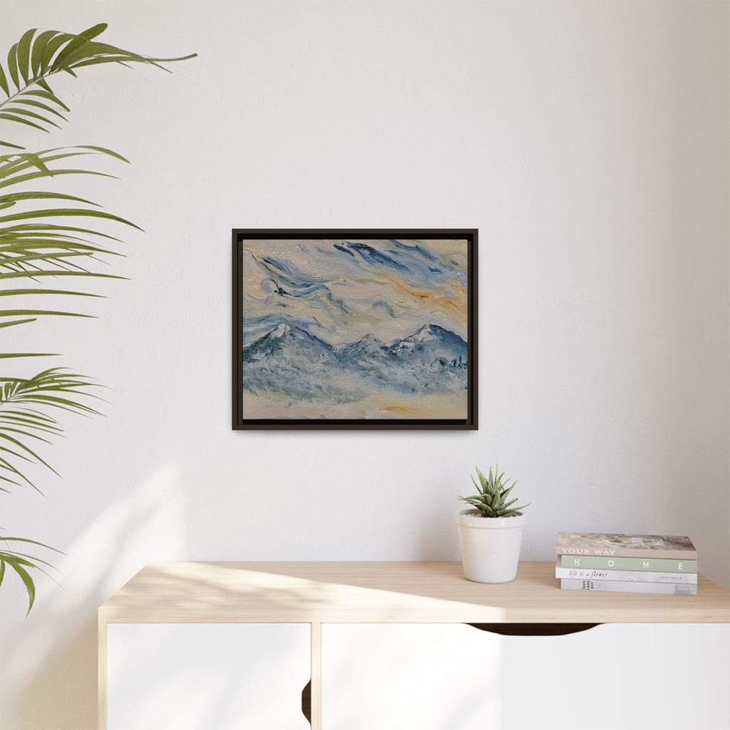 Dream Catcher: Counterclock Wise | Framed Canvas Mountain Wall Art, 20" x 16"