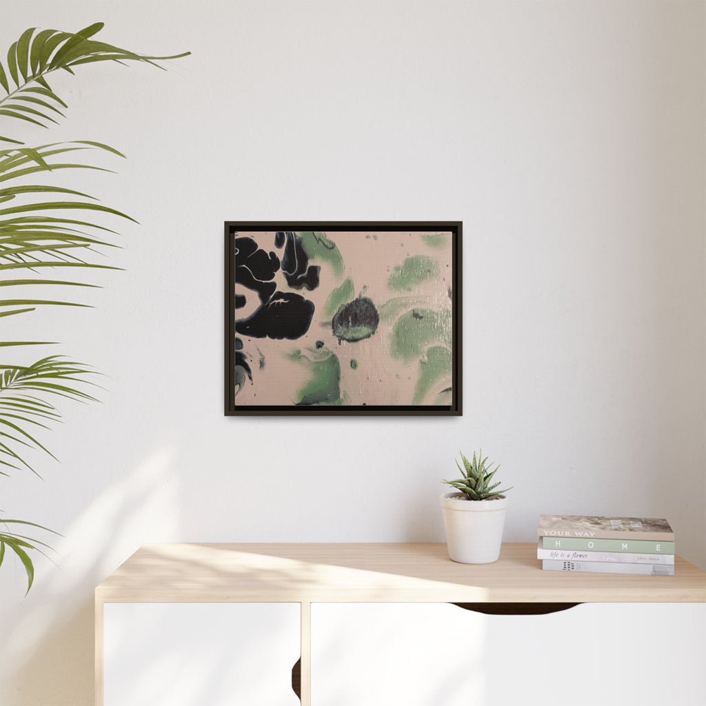 Winter Wonderland Abstract Canvas Print — Matte Framed Wall Art