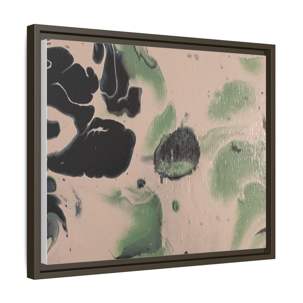 Winter Wonderland Abstract Canvas Print — Matte Framed Wall Art