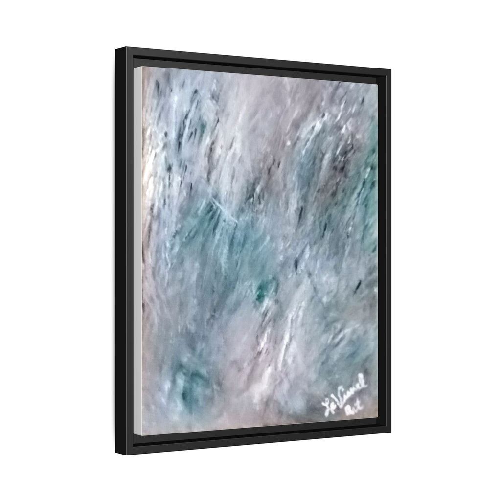 Mint Chocolate Space Matte Canvas Framed Art