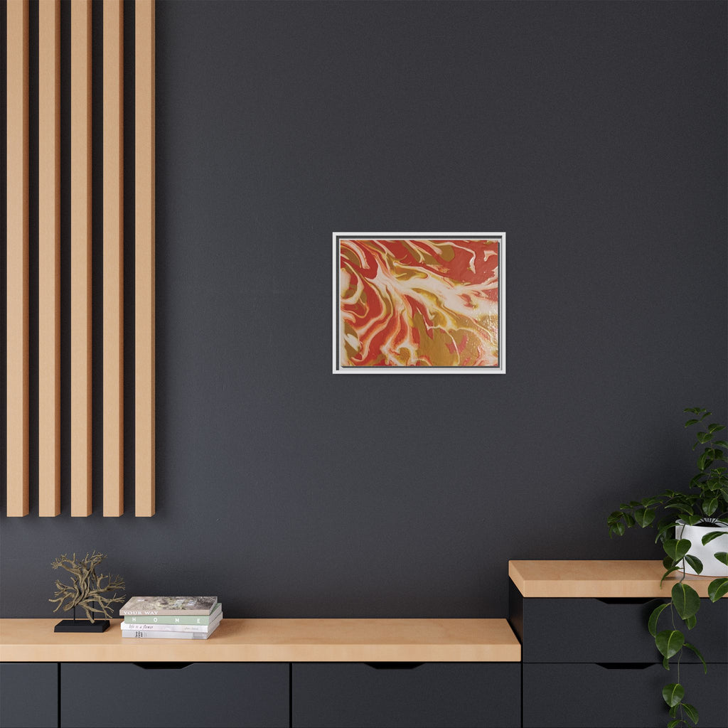 Beach Day Abstract Canvas Print — Matte Framed Wall Art
