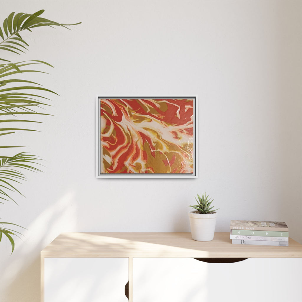 Beach Day Abstract Canvas Print — Matte Framed Wall Art