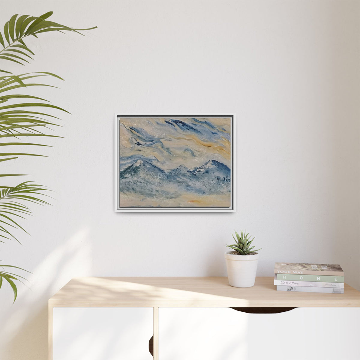Dream Catcher: Counterclock Wise | Framed Canvas Mountain Wall Art, 20" x 16"
