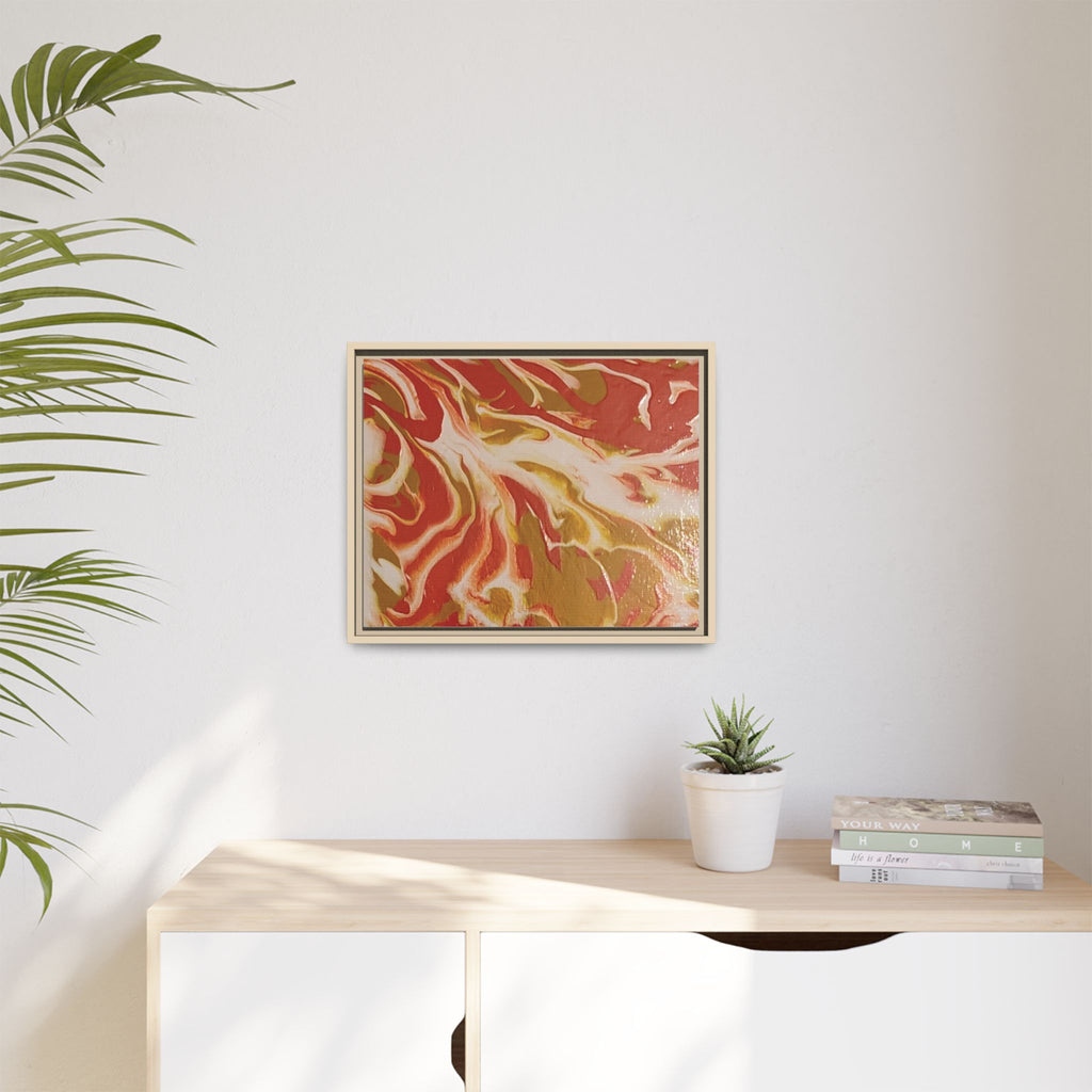 Beach Day Abstract Canvas Print — Matte Framed Wall Art