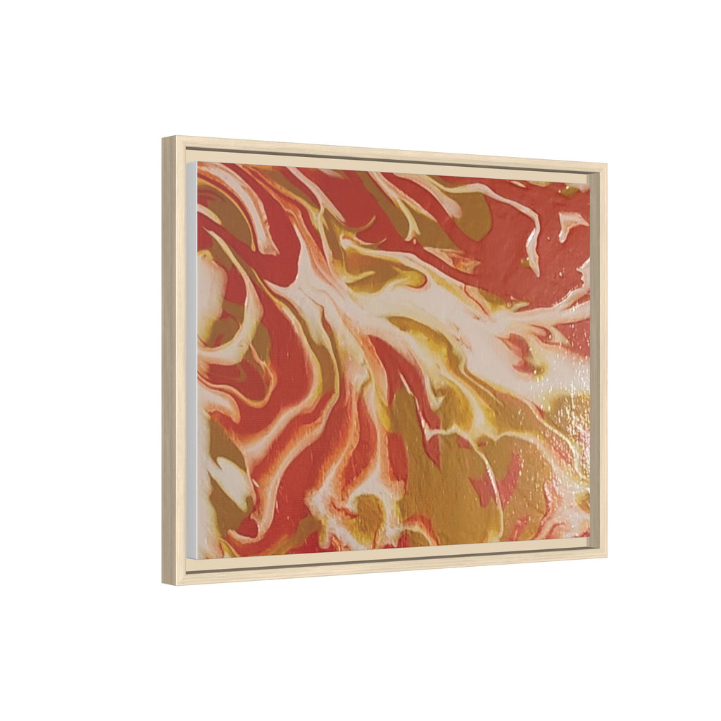 Beach Day Abstract Canvas Print — Matte Framed Wall Art
