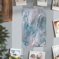 Abstract Art Print — Mint Chocolate Space Unframed