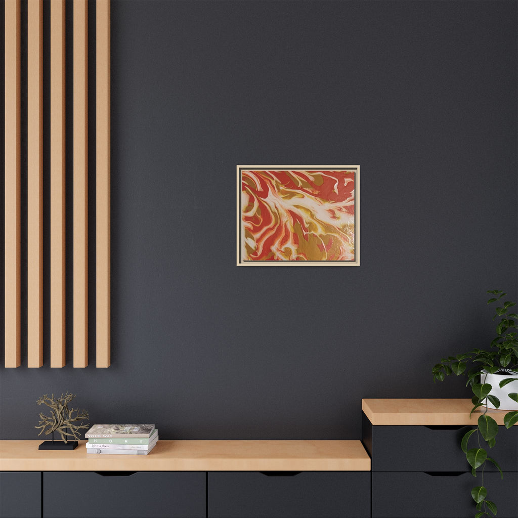 Beach Day Abstract Canvas Print — Matte Framed Wall Art