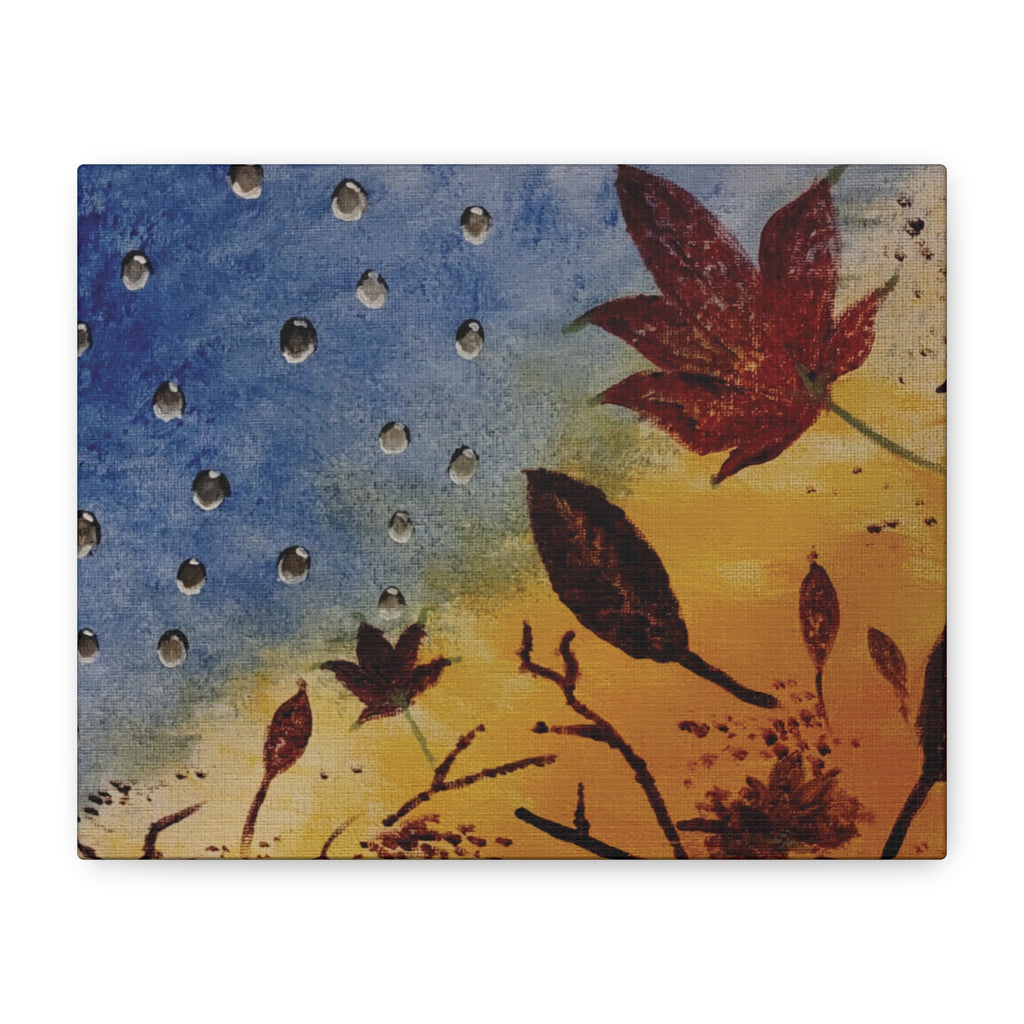 SpringFall Love Gallery-Wrap Canvas — Original Art Print, 10"x8"