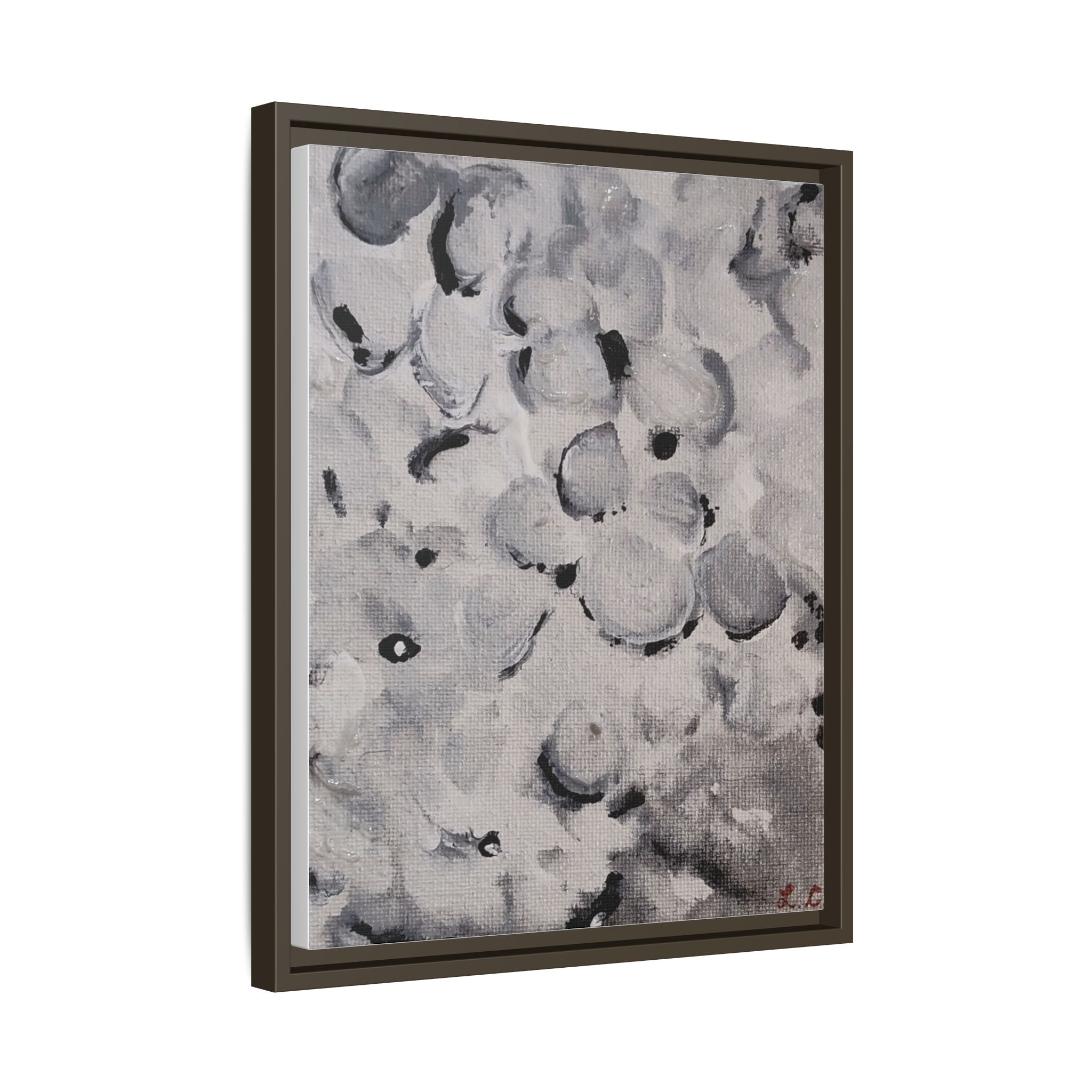 Sweet and Low Floral Matte Canvas Framed Wall Art