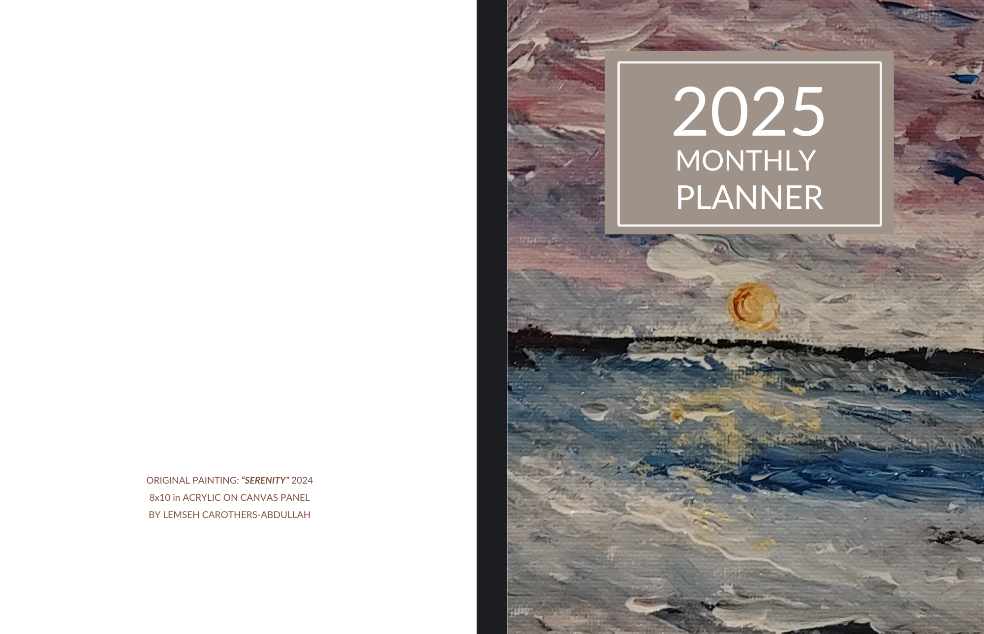 Intuitive Painting Monthly 2025 Planner