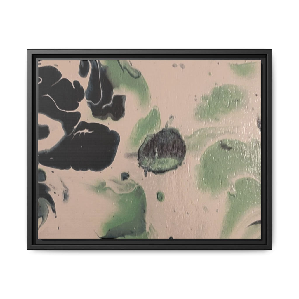 Winter Wonderland Abstract Canvas Print — Matte Framed Wall Art