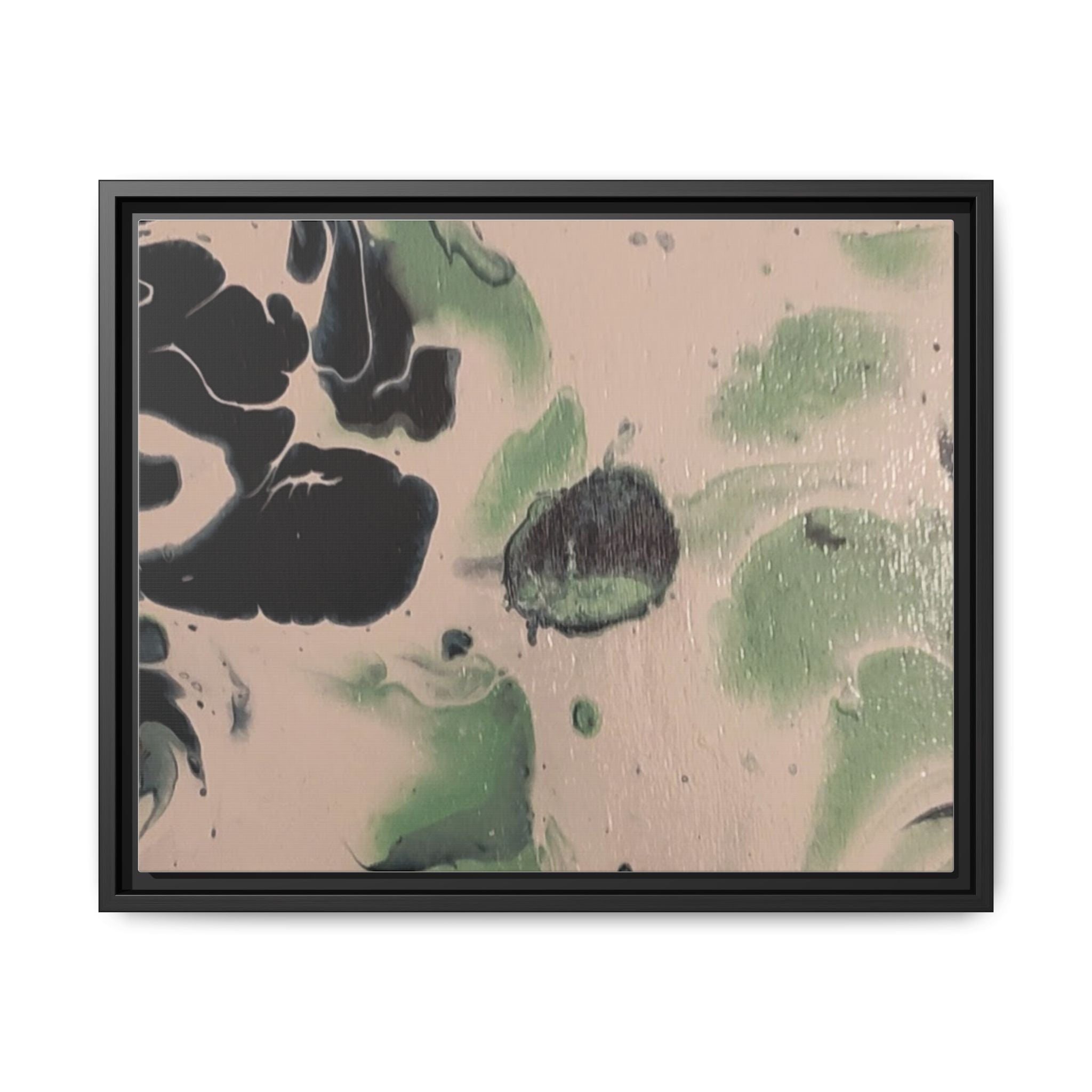Winter Wonderland Abstract Canvas Print — Matte Framed Wall Art