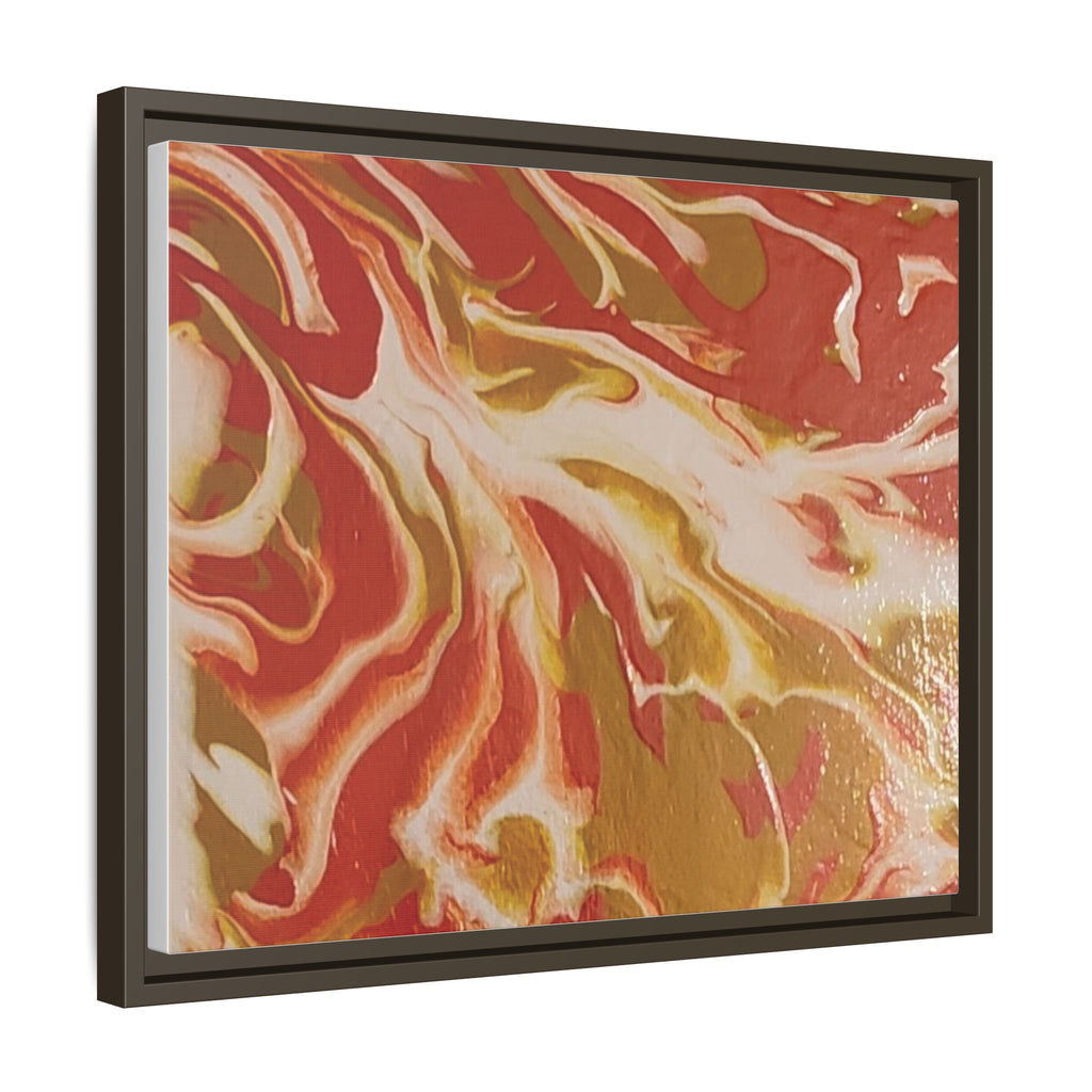 Beach Day Abstract Canvas Print — Matte Framed Wall Art