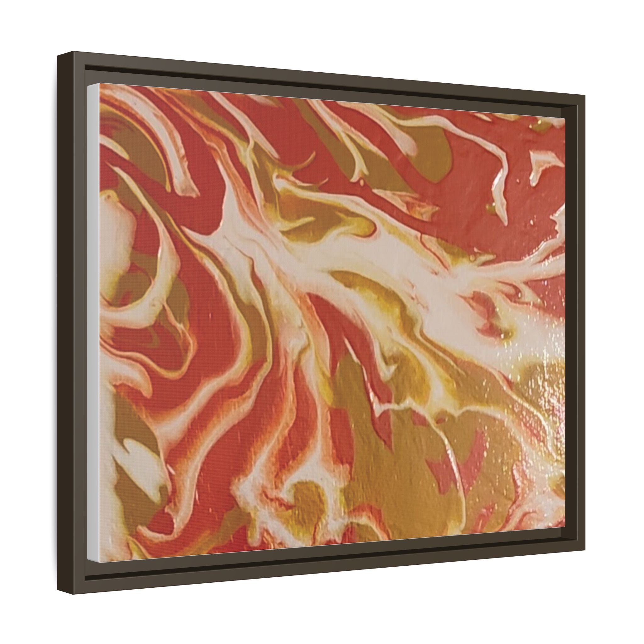 Beach Day Abstract Canvas Print — Matte Framed Wall Art