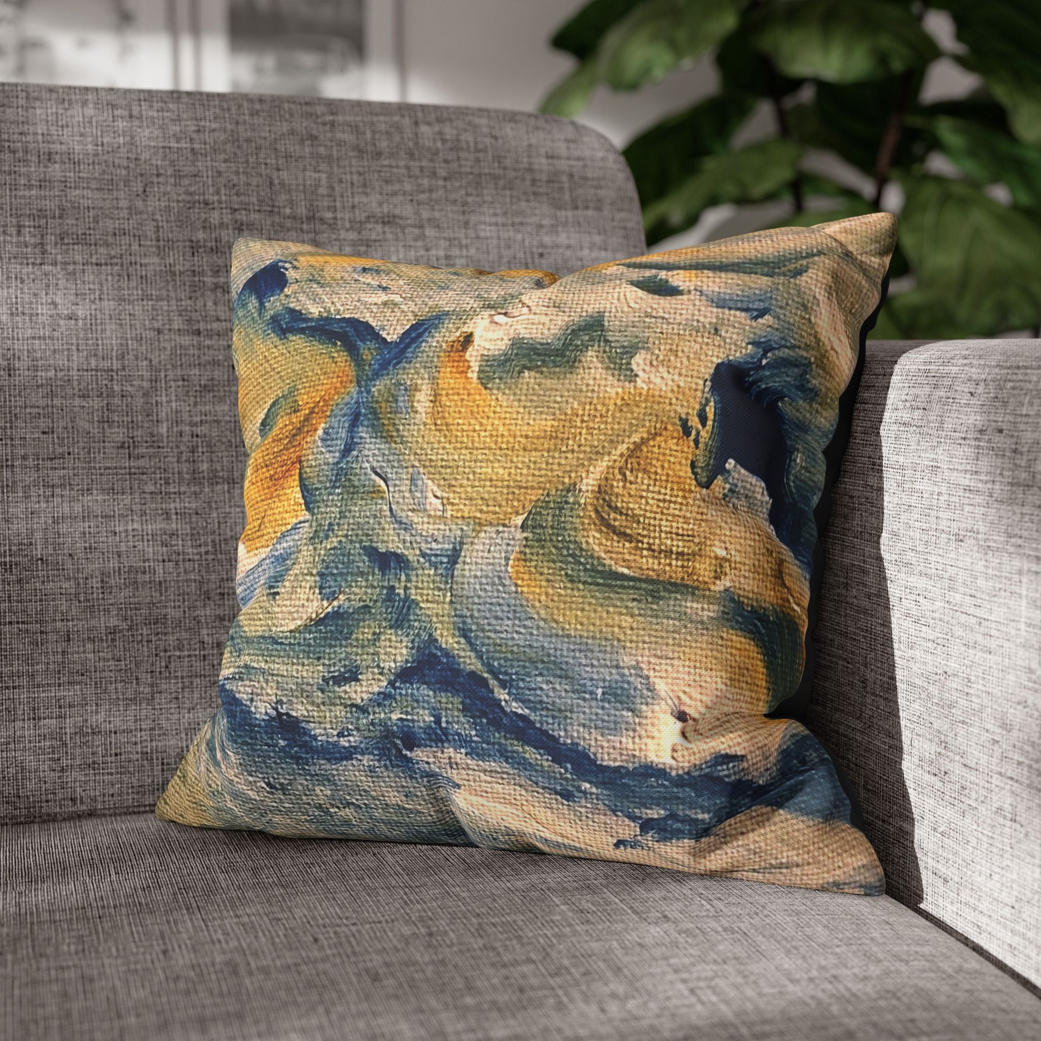 Dream Catcher Pillow Cover — Original Art Home Decor, 16"x16"