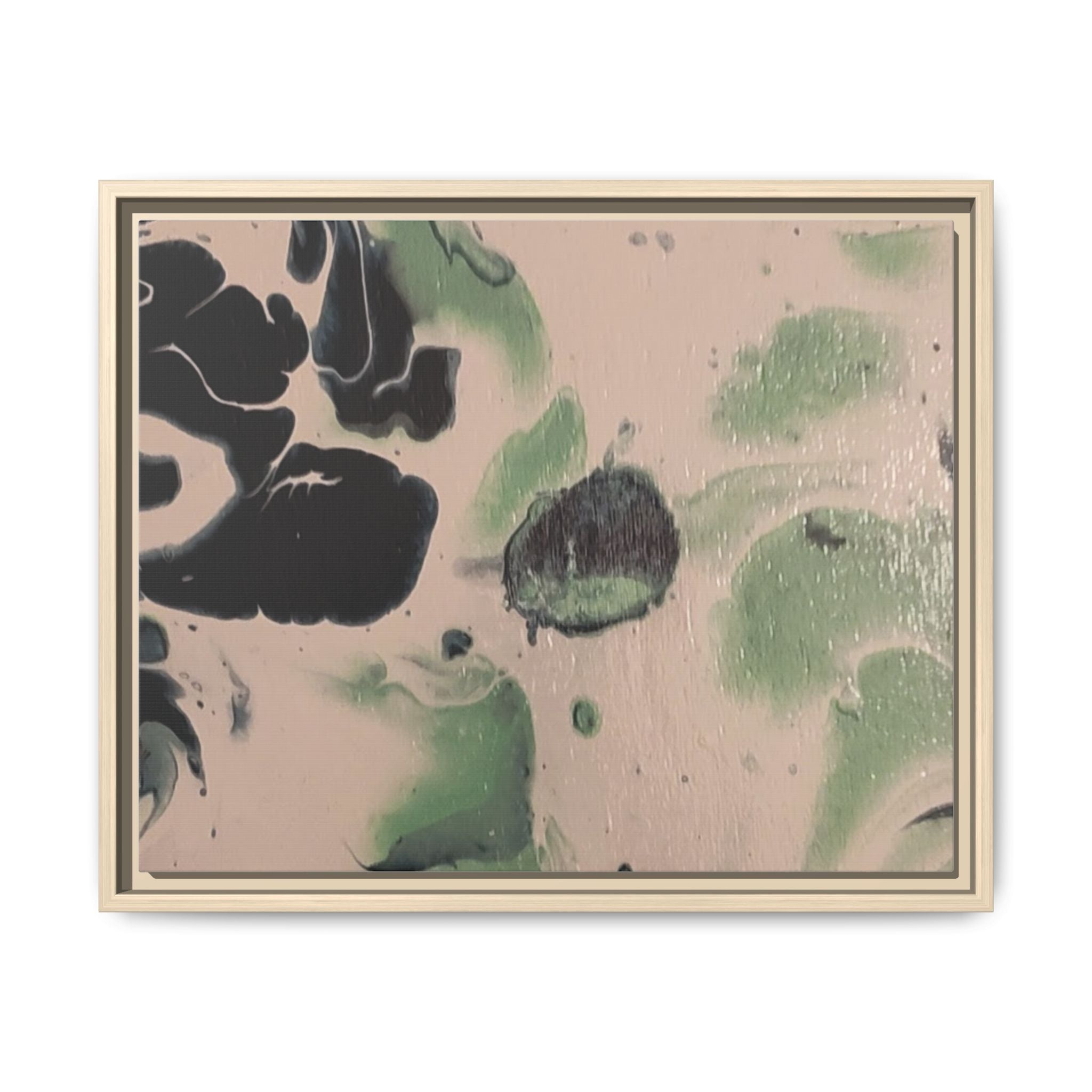 Winter Wonderland Abstract Canvas Print — Matte Framed Wall Art