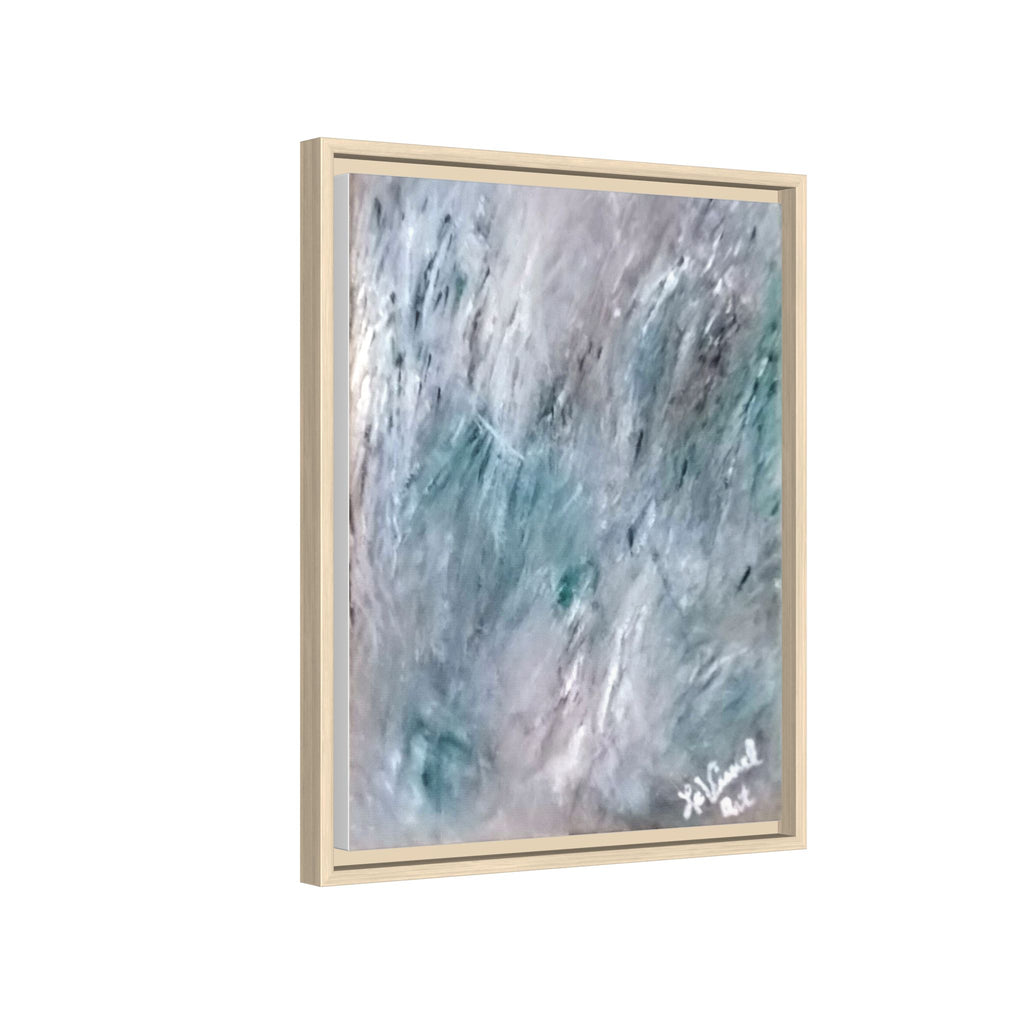 Mint Chocolate Space Matte Canvas Framed Art