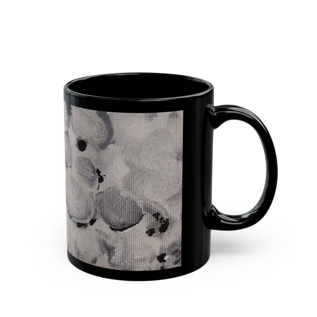 Sweet and Low Floral Abstract Black Mug - 11oz & 15oz