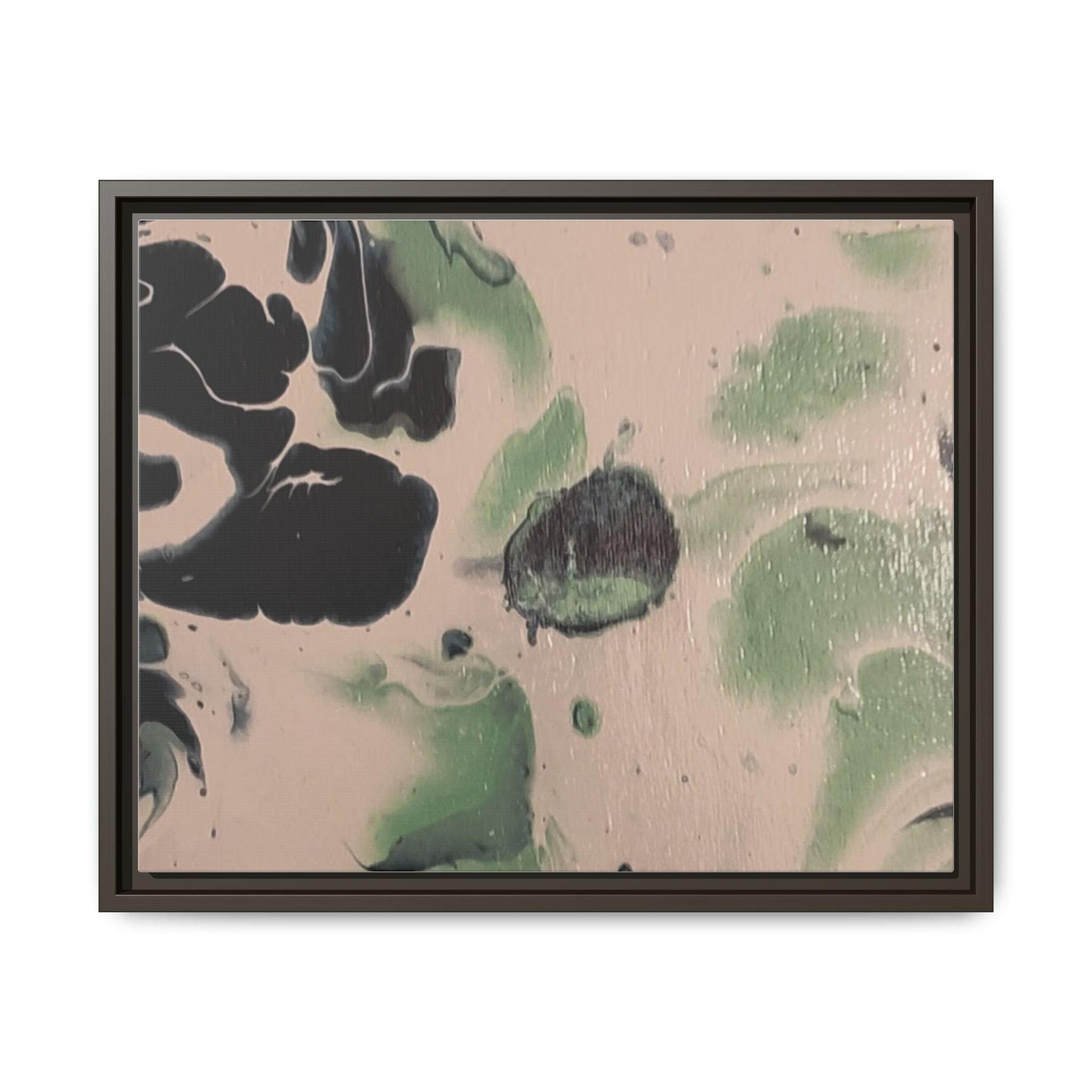 Winter Wonderland Abstract Canvas Print — Matte Framed Wall Art