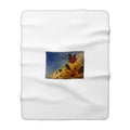 SpringFall Love Sherpa Fleece Throw Blanket — Original Art Home Decor, 30"x40"