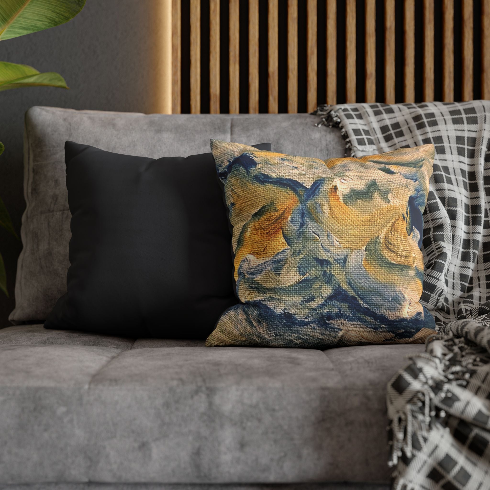 Dream Catcher Pillow Cover — Original Art Home Decor, 16"x16"