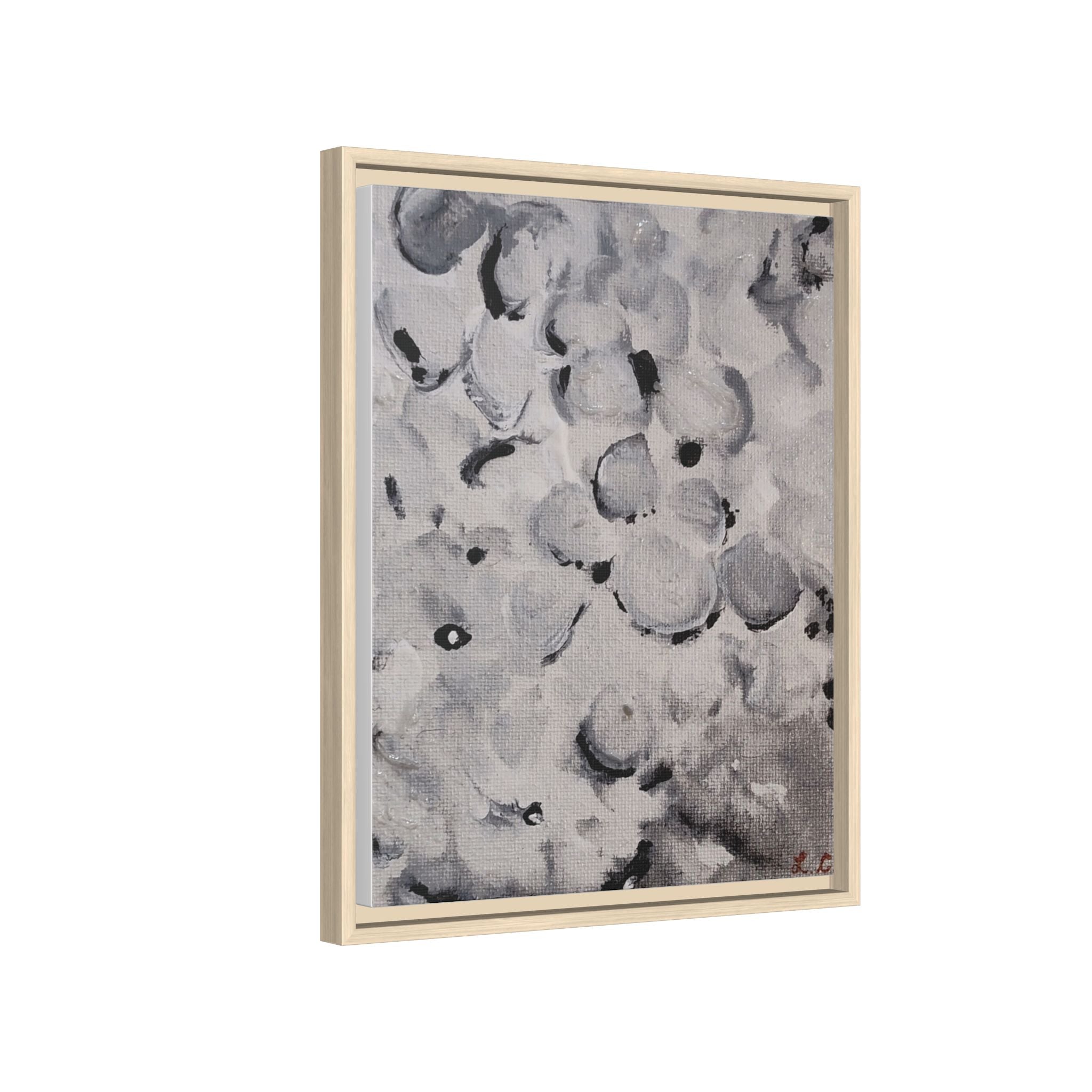Sweet and Low Floral Matte Canvas Framed Wall Art
