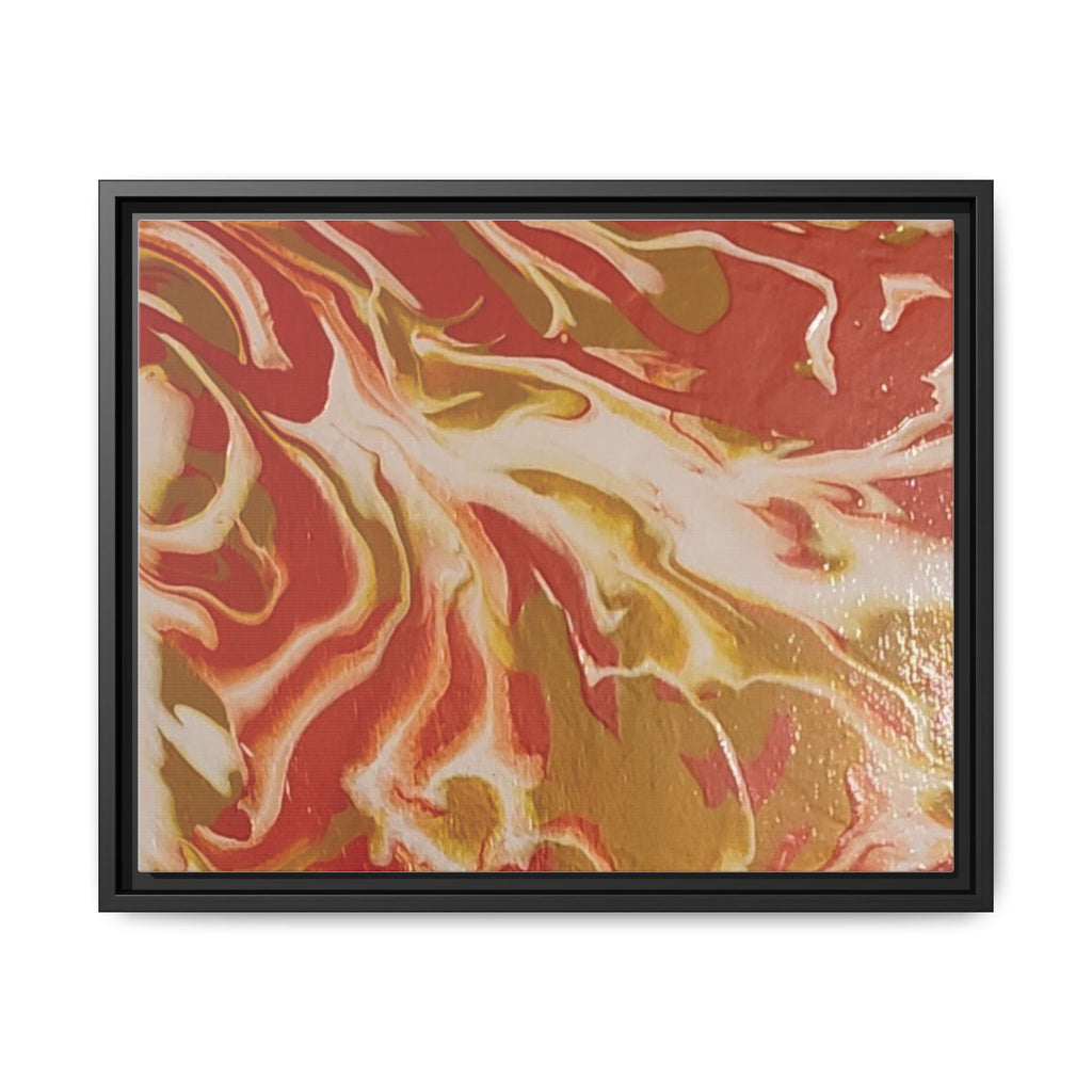 Beach Day Abstract Canvas Print — Matte Framed Wall Art