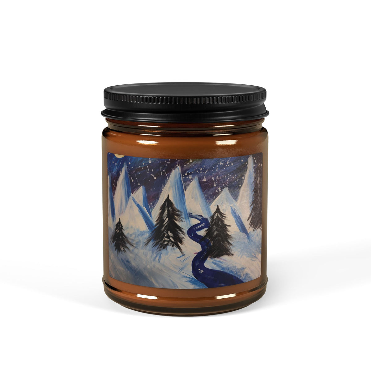 Wintery Scene Soy Candle — Cozy Seasonal Home Decor