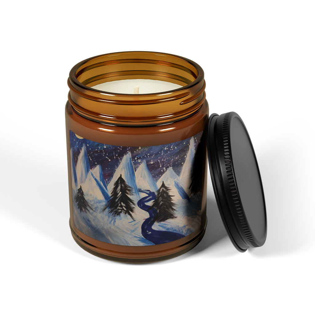 Wintery Scene Soy Candle — Cozy Seasonal Home Decor