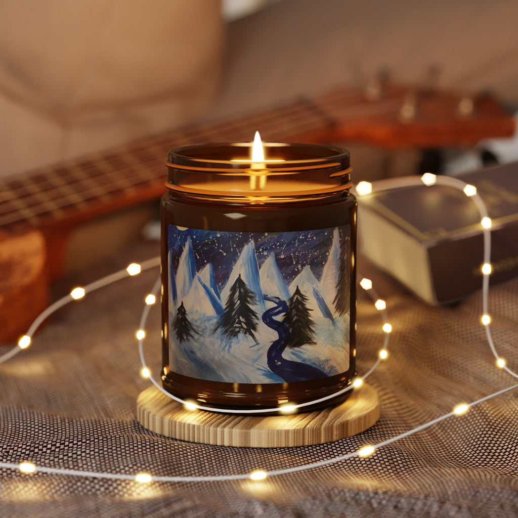 Wintery Scene Soy Candle — Cozy Seasonal Home Decor
