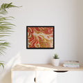 Beach Day Abstract Canvas Print — Matte Framed Wall Art
